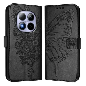 ART BUTTERFLY Peňaženkový obal pre Xiaomi Redmi Note 15 Pro 5G čierny