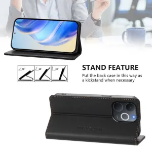 RINA Zaklápacie puzdro pre Realme Note 70T čierne