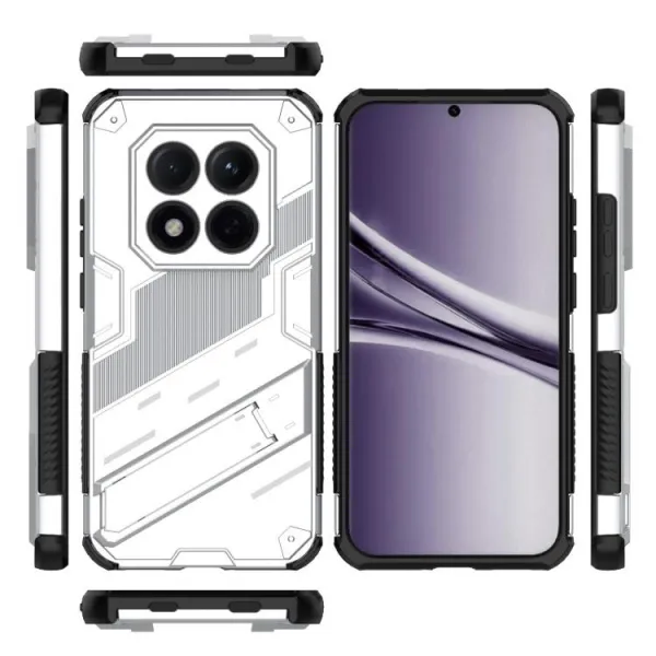 BIB Ochranný obal so stojanom pre Xiaomi Redmi Note 15 Pro 5G biely