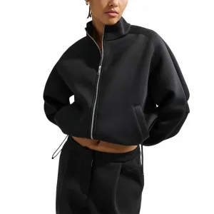 Nike Sportswear Pregame Oversized Fleece Track Jacket Wmns "Black" (IF0653-010)
