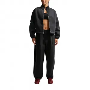 Nike Sportswear Pregame Oversized Fleece Track Jacket Wmns "Black" (IF0653-010)