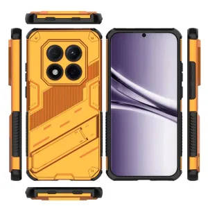 BIB Ochranný obal so stojanom pre Xiaomi Redmi Note 15 Pro 5G oranžový