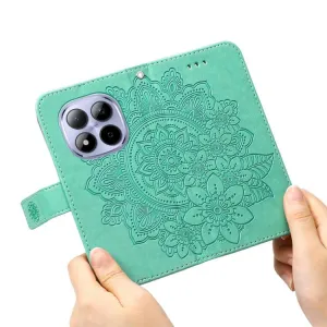 ART MANDALA Peňaženkový obal pre Xiaomi Redmi Note 15 Pro 5G zelený