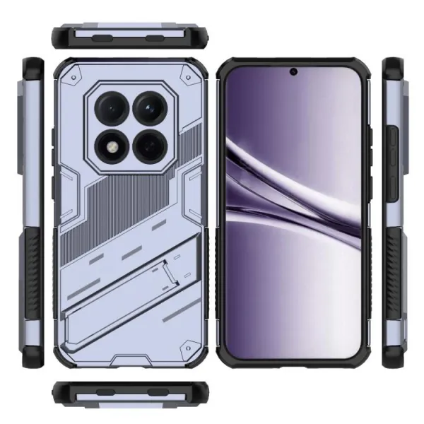 BIB Ochranný obal so stojanom pre Xiaomi Redmi Note 15 Pro 5G šedý