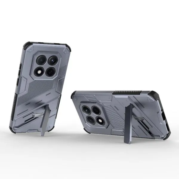 BIB Ochranný obal so stojanom pre Xiaomi Redmi Note 15 Pro 5G šedý