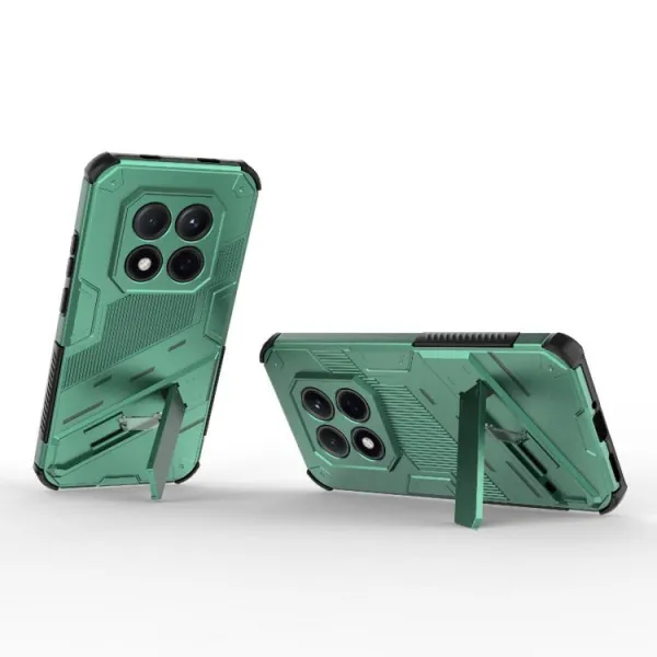 BIB Ochranný obal so stojanom pre Xiaomi Redmi Note 15 Pro 5G zelený
