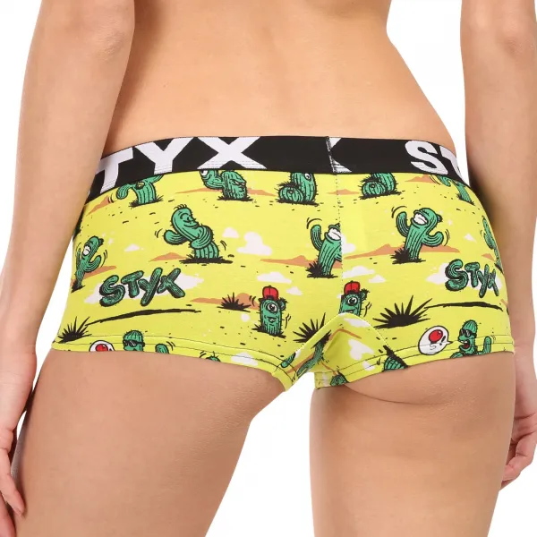 3PACK dámske nohavičky Styx art s nohavičkou viacfarebné (3IN13198) S