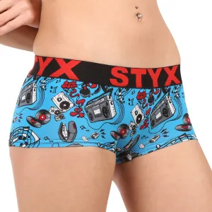 3PACK dámske nohavičky Styx art s nohavičkou viacfarebné (3IN13198) S