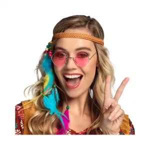 Okuliare Hippie ružové