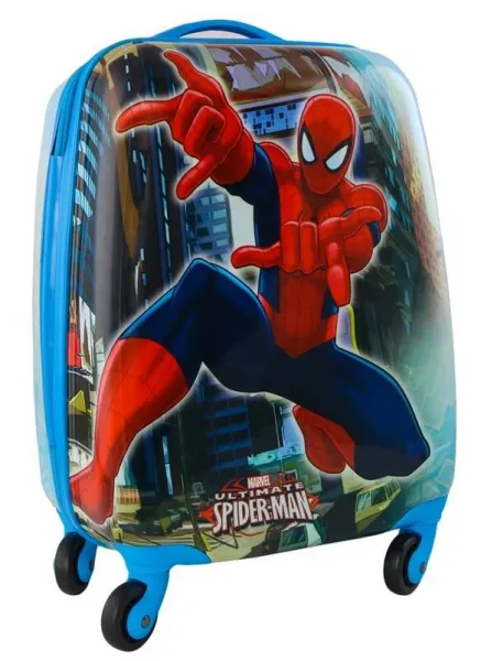 DetskýcestovnýkuforSpidermanmodrejfarby31l
