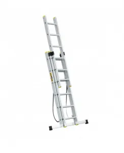 Viacúčelovýhliníkovýrebrík,3x6priečokanosnosť150kg