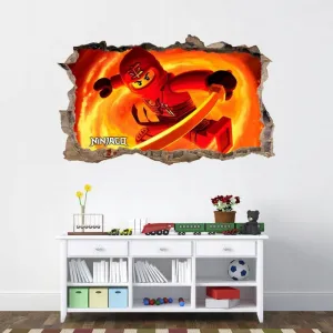 Nálepkanastenučervenýninjago120x74cm