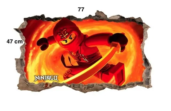 Akčnánálepkanastenučervenýninjago47x77cm  49245