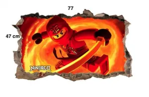 Akčnánálepkanastenučervenýninjago47x77cm  49245