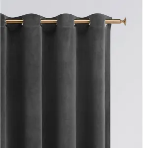 Šedýmodernýzamatovýzáves140x280cm