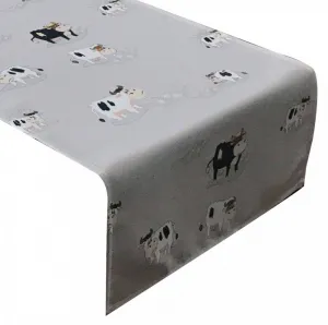 BehúňvsvetlosivejfarbespotlačouveselýchkravičiekŠírka:40cm|Dĺžka:140cm49268_104201