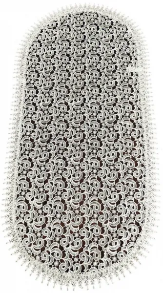 DomTextilu UniverzálnybielykrajkovýobrusŠírka:30cm|Dĺžka:160cm 49790_104442 krémová