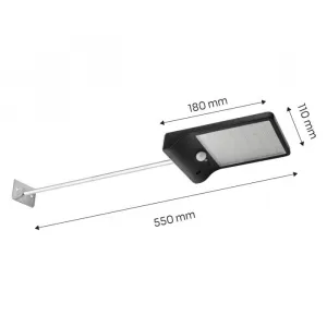 Solárnapouličnálampa+diaľkovéovládanieSMDLED450lm99-090NEO