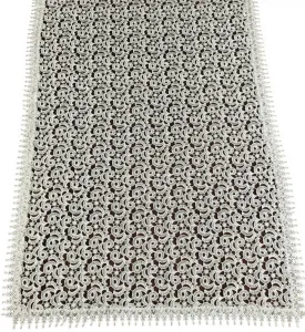 DomTextilu KrémovýkrajkovýobrussozdobnýmlemomŠírka:35cm|Dĺžka:70cm 50003_104657 béžová