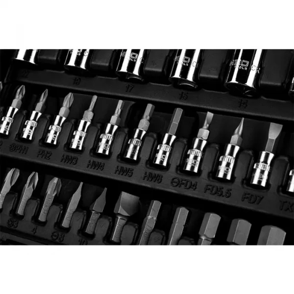 Nástrčkovékľúče1/4,1/2,sada110ks,CrV10-066NEO