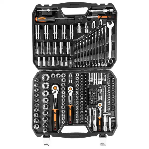 Nástrčnékľúče1/2",3/8",1/4",sada219ks,CrV10-076NEO