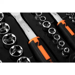 Nástrčnékľúče1/2",3/8",1/4",sada219ks,CrV10-076NEO