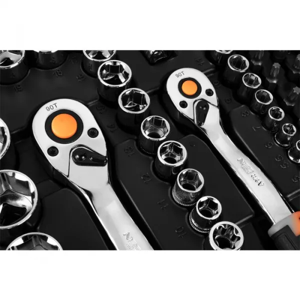 Nástrčnékľúče1/2",3/8",1/4",sada219ks,CrV10-076NEO