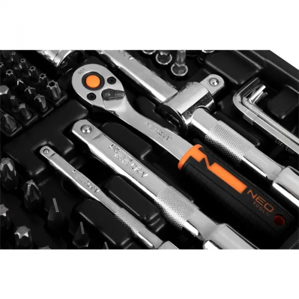 Nástrčnékľúče1/2",3/8",1/4",sada219ks,CrV10-076NEO