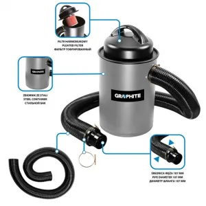 Priemyselnývysavačsvýkonom1100W,50l59G611GRAPHITE
