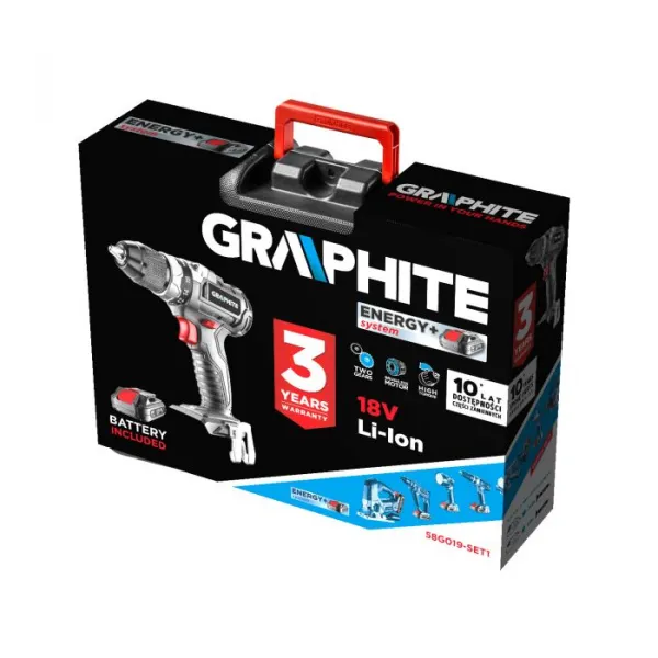AkuvŕtačkaEnergy+18V58G019-SET1GRAPHITE