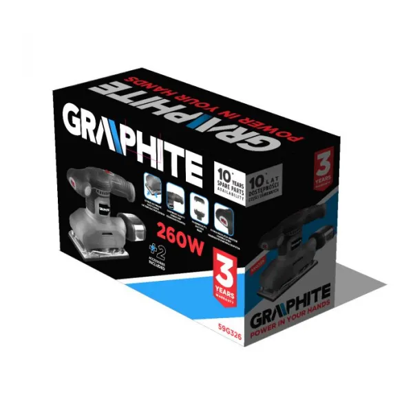 Vibračnábrúskasvýkonom260W59G326GRAPHITE