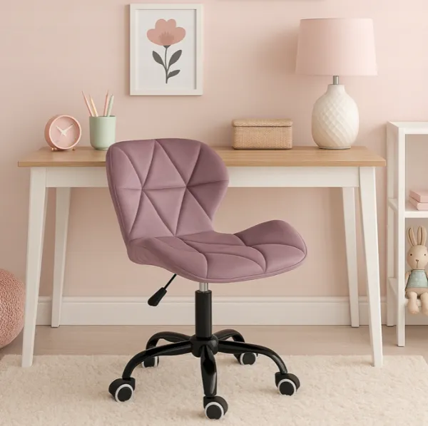 Ergonomickákancelárskaotočnástolička–zamatčierna