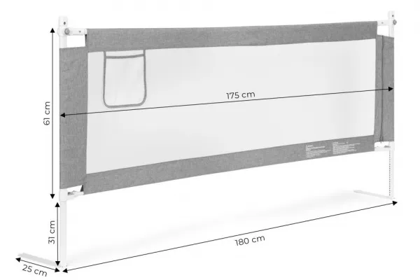 Ochrannázábrananaposteľ–dostupnávrôznychveľkostiachŠírka:150cm|Výška:61cm