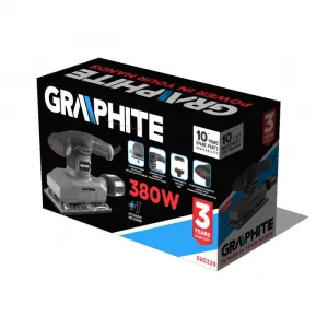 Graphite Vibračná Brúska 380 380W 59G329