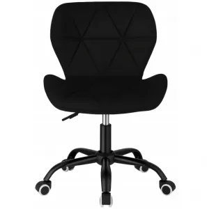 Ergonomickákancelárskaotočnástolička–zamatčierna