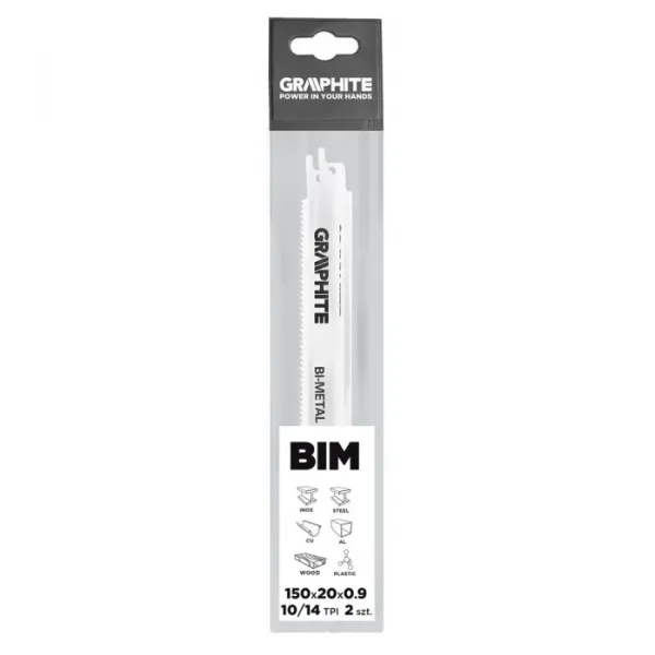 Bajonetovépílovélisty150x20x0,9mm,10/14TPI,sada2ks57H950GRAPHITE