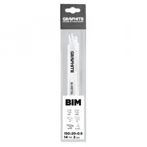 Bajonetovépílovélisty150x20x0,9mm,14TPI,sada2ks57H951GRAPHITE