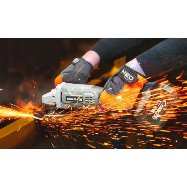 AkumulátorováuhlovábrúskaEnergy+125mm58GE130GRAPHITE