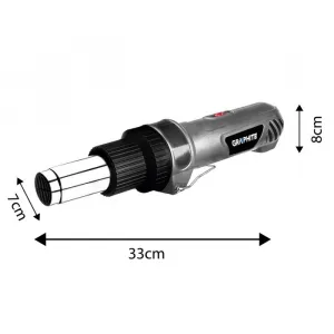 Teplovzdušnápištoľsvýkonom2000W,rovnárukoväť59G523GRAPHITE