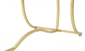 Mauro Ferretti Konzolový stolek Sunshine 130 cm zlatý/černý