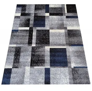 Koberecsgeometrickýmivzormivmodro-sivejfarebnejkombináciiŠírka:80cm|Dĺžka:150cm67468_126506