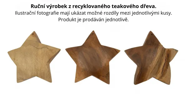Mauro Ferretti Dekorační soška Bintang 19 cm hnědá