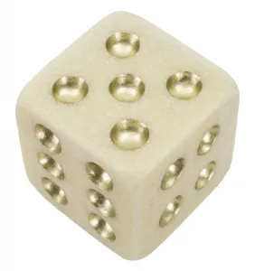 Mauro Ferretti Dekoratívny doplnok Dice 12 cm biely/zlatý