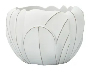 Mauro Ferretti Kvetináč Gardy 34,5 cm biely