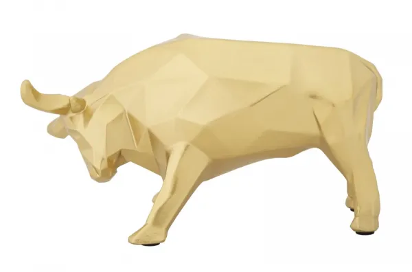 Mauro Ferretti Dekoratívna soška Bull 19,5 cm zlatá