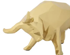 Mauro Ferretti Dekoratívna soška Bull 19,5 cm zlatá
