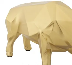 Mauro Ferretti Dekoratívna soška Bull 19,5 cm zlatá