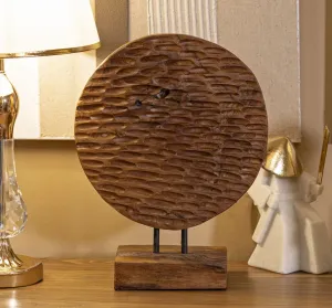 Mauro Ferretti Dekorativní soška Coin 40 cm z masivu hnědá