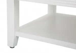 Mauro Ferretti Konferenčný stolík Shine 90 cm so zásuvkami biely