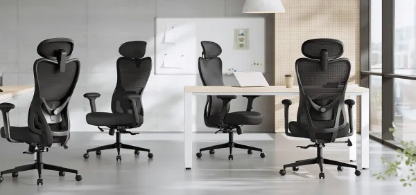 SONGMICS Kancelárska stolička Vivaro čierna